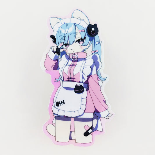 Mesukemo Jersey Maid (Pink) - Holographic Sticker