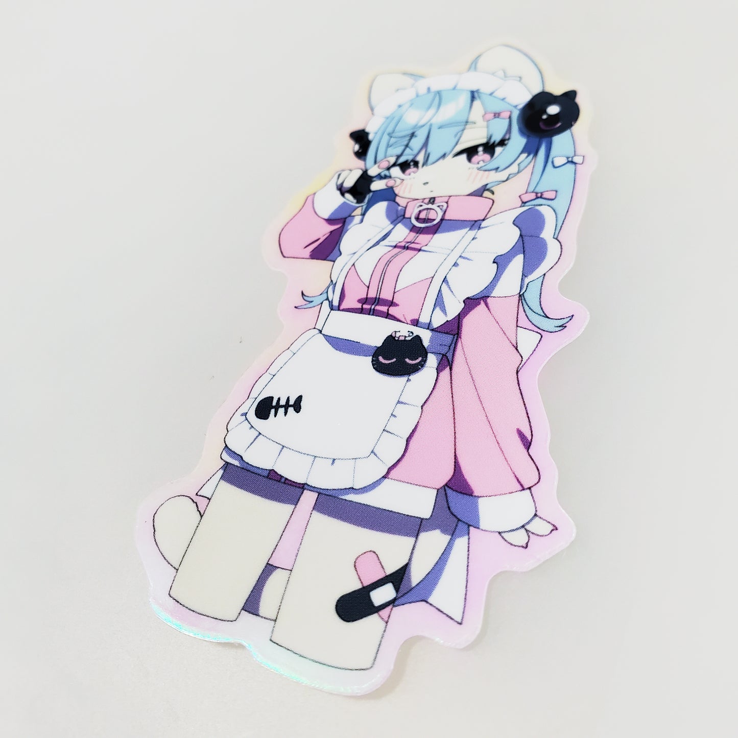 Mesukemo Jersey Maid (Pink) - Holographic Sticker