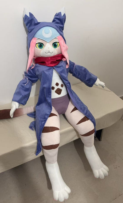 [M] Life-sized Tabby Cat Plush Doll (PRE-ORDER)