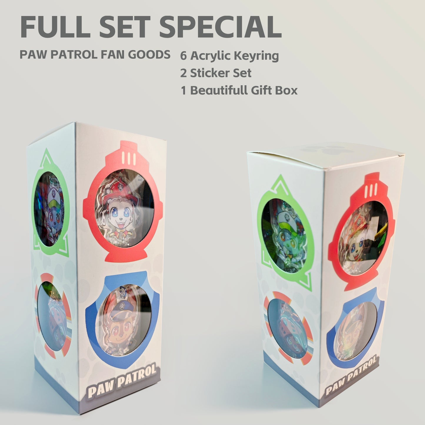 Paw Pups - Limited Edition Linked Acrylic Charm Set + Bonus!