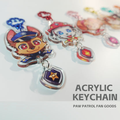 Paw Pups - Limited Edition Linked Acrylic Charm Set + Bonus!
