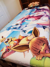 Load image into Gallery viewer, Limited Edition Eeveelution XL Thin Plush Blanket
