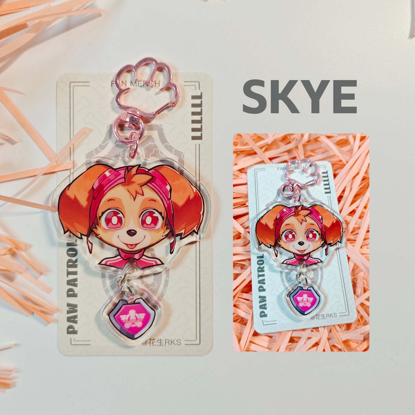 Paw Pups - Limited Edition Linked Acrylic Charm Set + Bonus!