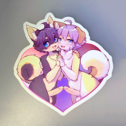 Jam & Yam - Holographic Vinyl Sticker [M]