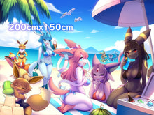 Load image into Gallery viewer, Limited Edition Eeveelution XL Thin Plush Blanket
